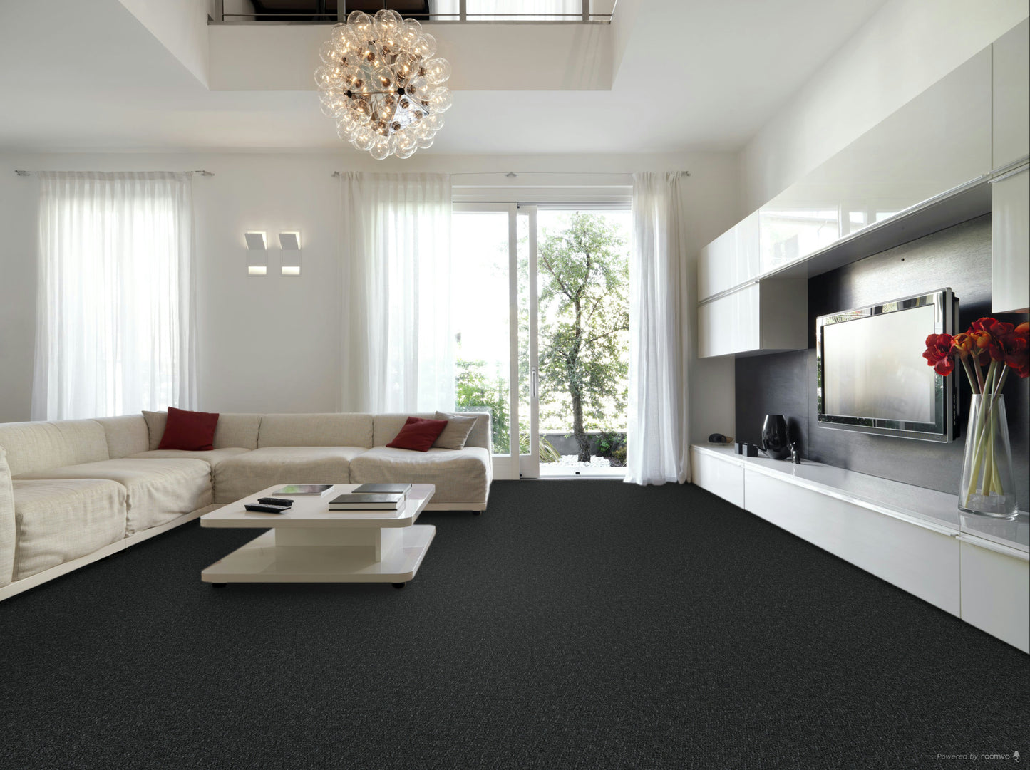 Hobnail Graphite Carpet Flooring