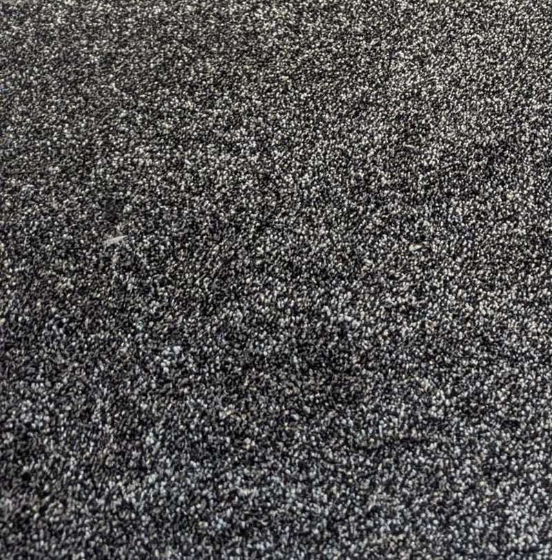 Richmond Saxony Silver Black Thick Carpet Richmond Saxony Silver Black Thick Carpet