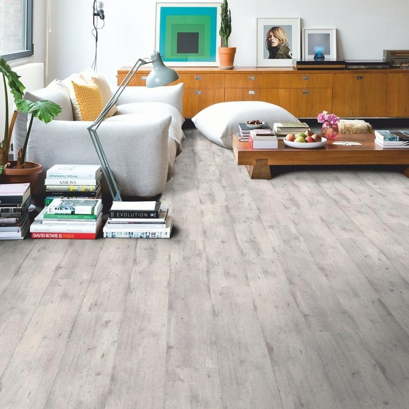 Quickstep ULTRA Laminate Flooring Concrete Wood Light Grey product-4
