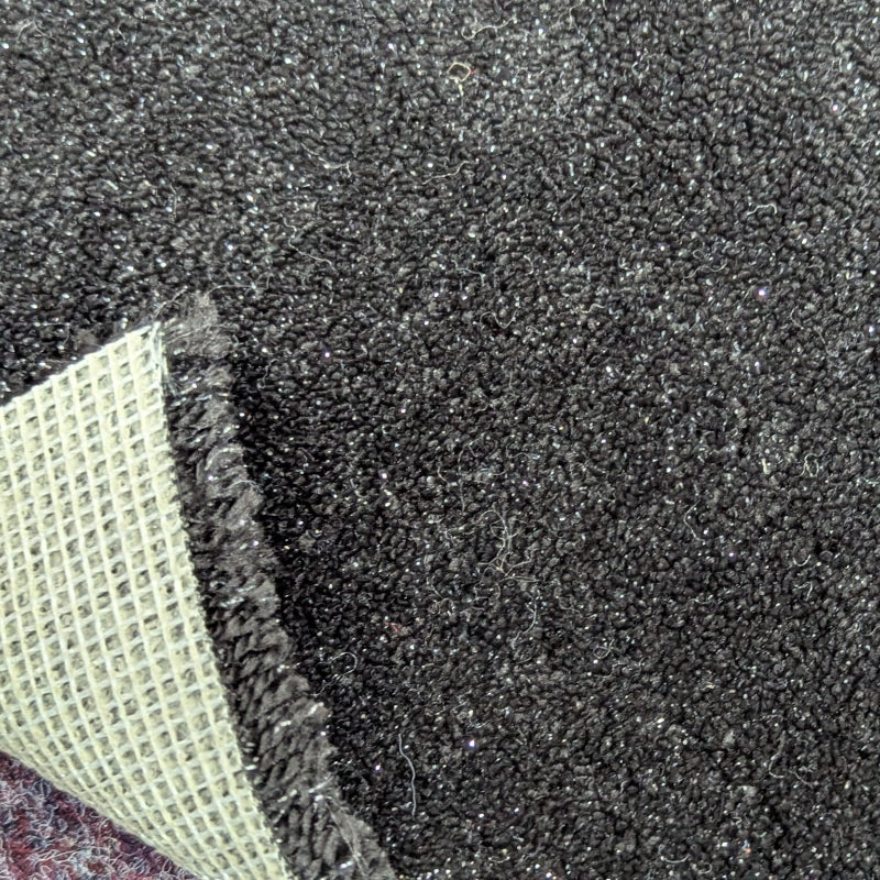 Thick Black Glitter Carpet
