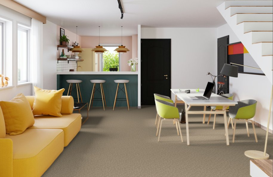 warm beige living room carper