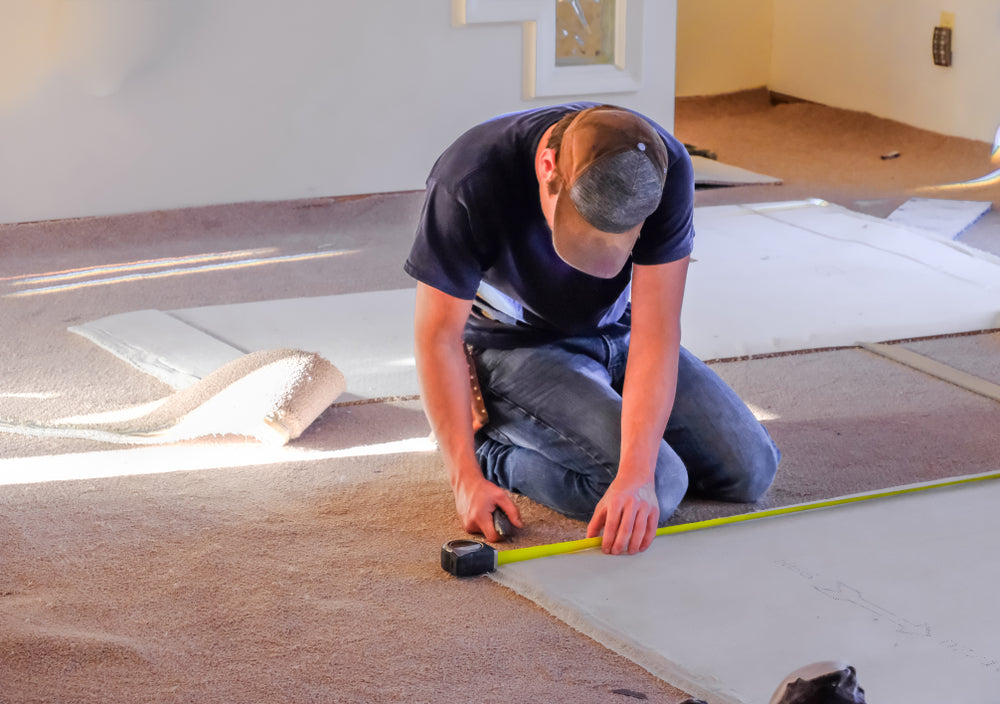 Measuring your floor for carpet installation