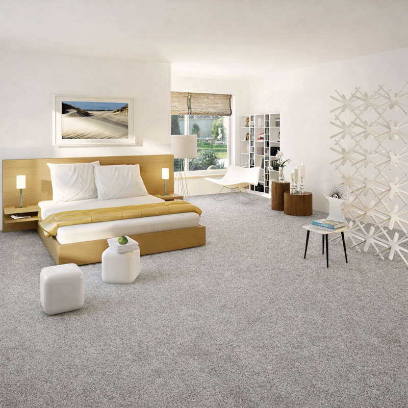 SCS Canaries Thick Carpet Silver Grey