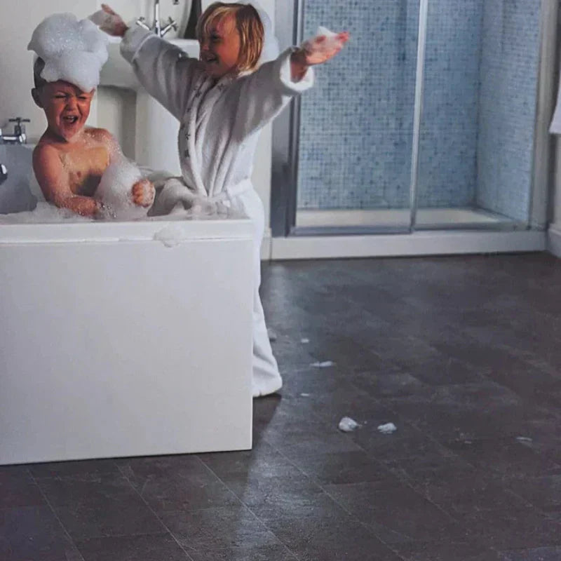 Grey Silver Lino Vinyl Flooring