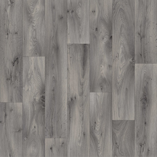 Adorius Grey Wood Effect Anti Slip Rated Vinyl Flooring