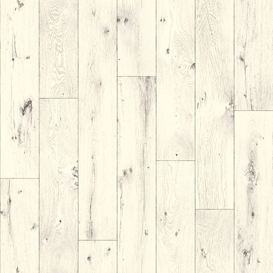 Adorius White Cream Wood Effect Rated R11 Anti-Slip Vinyl Flooring