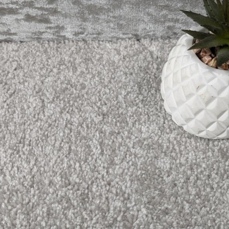 Boston Saxony Silver Grey Carpet