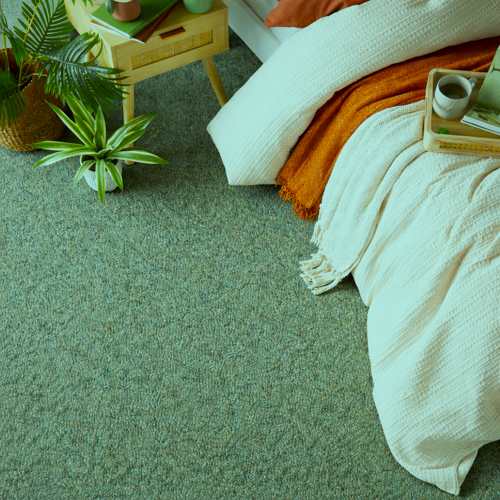 Green Carpet for Bedroom