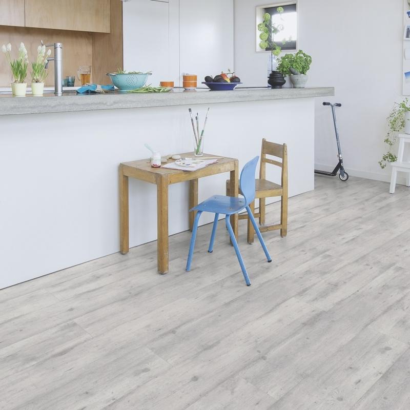 Concrete Wood Light Grey laminate floors