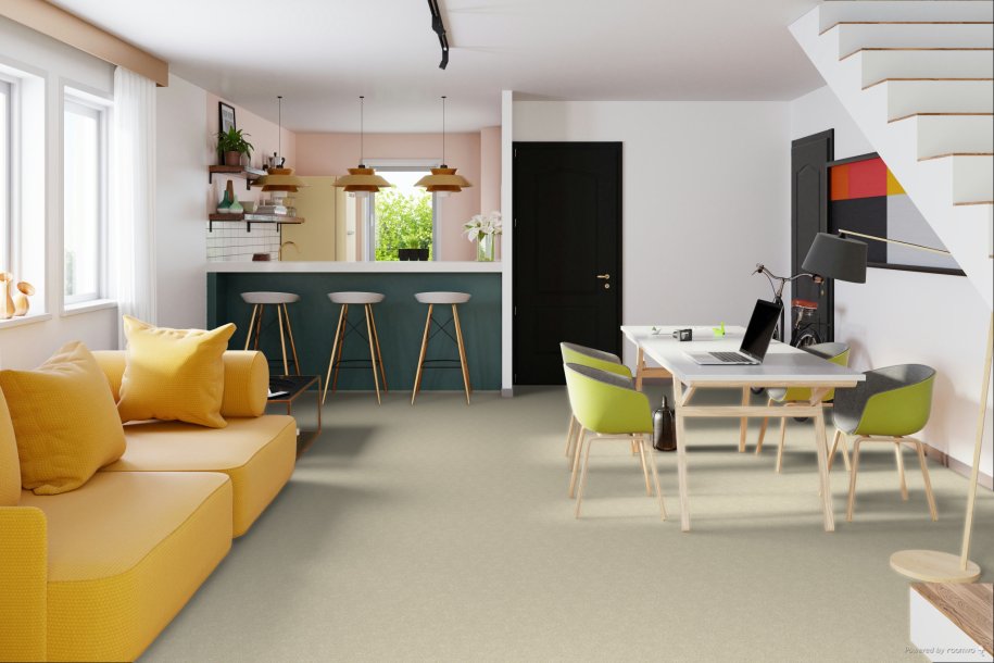 Cream Soft Thick Carpet for Living Room