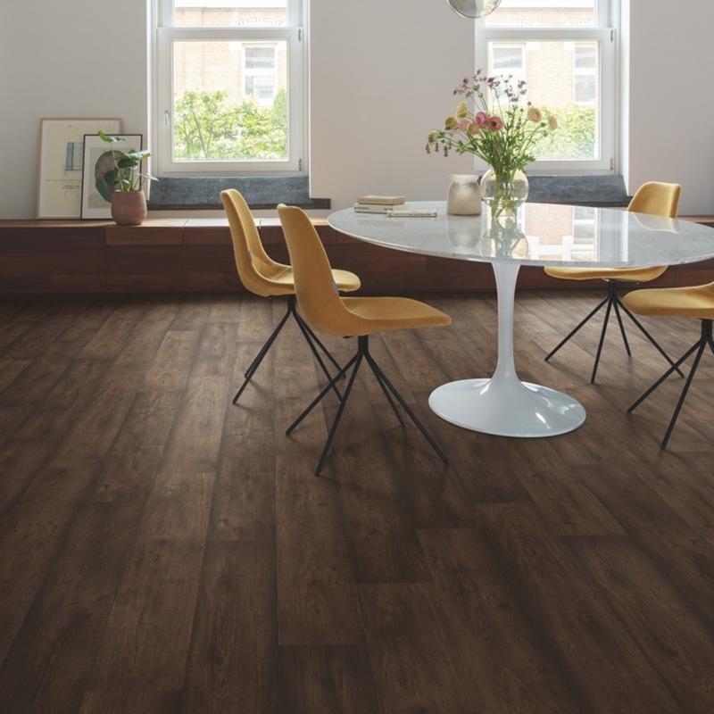 Deep Brown Laminate Floor