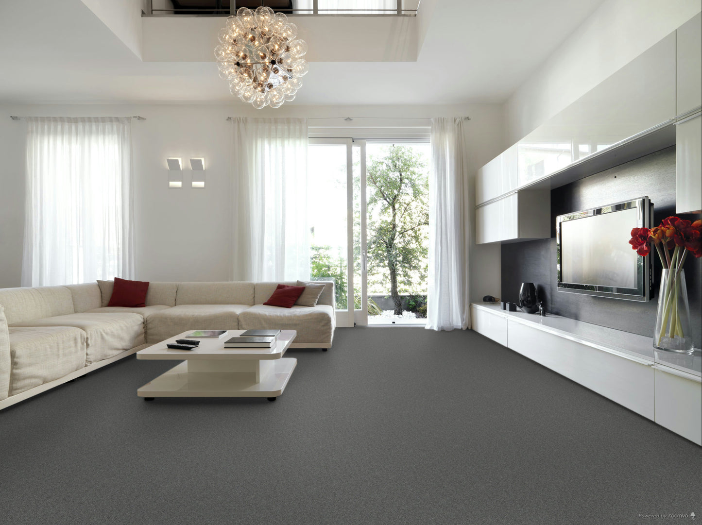 Bournewool Twist Wool Carpet Steel