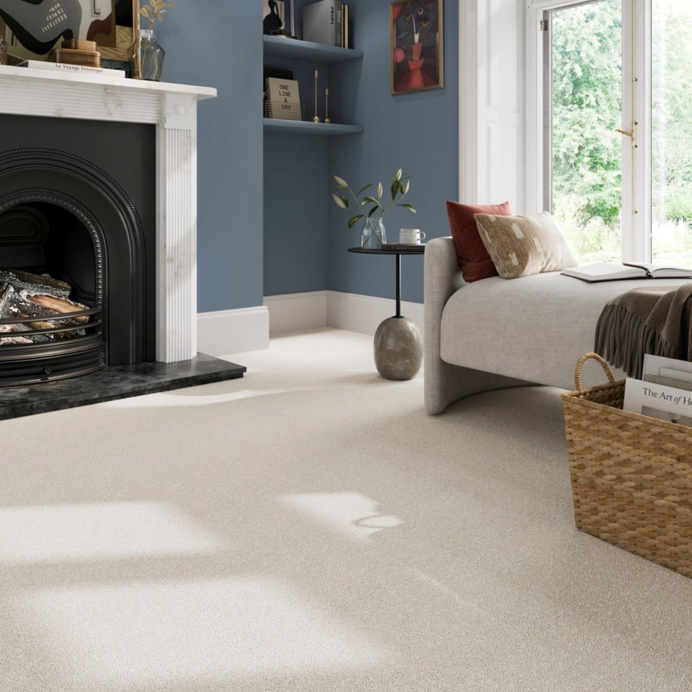 Grand Deluxe Oatmeal Twist Pile Beige Carpet
