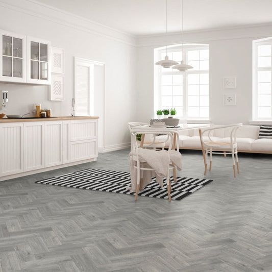 Kuna Mayfair 109M Herringbone Lino Vinyl Flooring