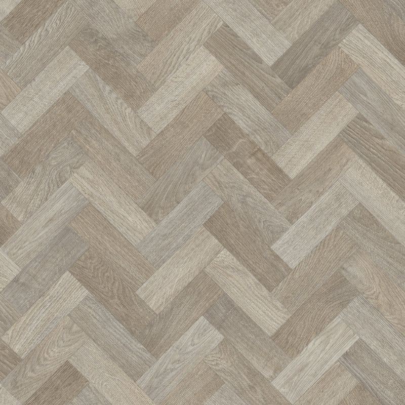 Luxor Herringbone Lino Vinyl Flooring - Sintra 83