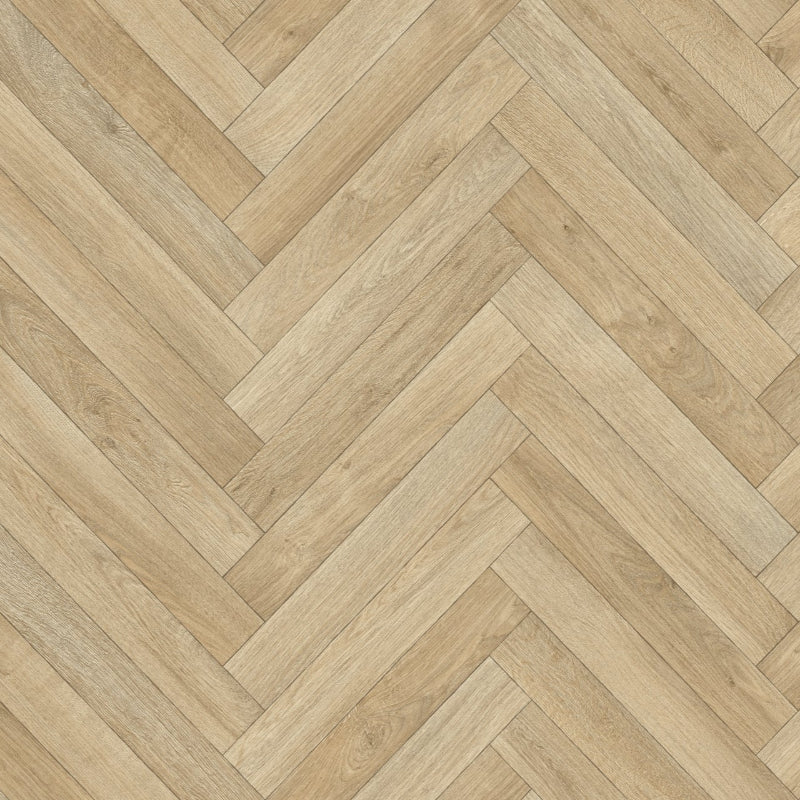 Luxor Herringbone Lino Vinyl Flooring Alaska 63 Beige