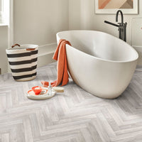 Luxor Herringbone Lino Vinyl Flooring Alaska 81