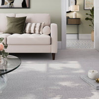 Merciano Saxony Satino Luxury Silver Grey Carpet
