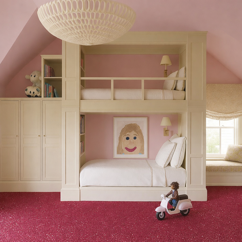 Glitz Sparkle Pink Glitter Carpet