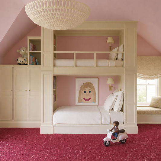 Glitz Sparkle Pink Glitter Carpet