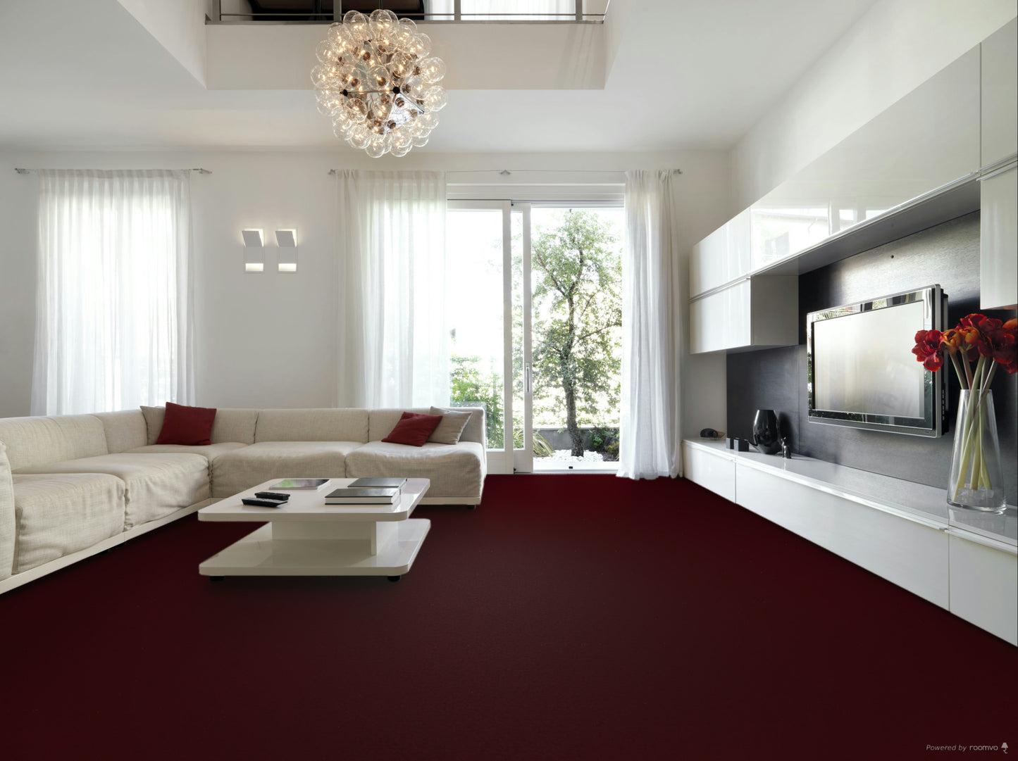 Sands Burgundy Carpet Flooring