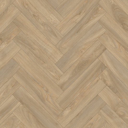 Scandinavia Tay Sepia Herringbone Vinyl Flooring