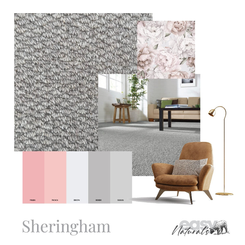 Sheringham Flax Loop Pile 100% Wool Carpet
