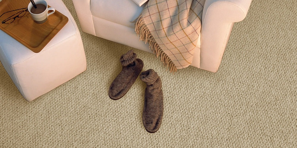 Sky Beige Loop Pile Carpet