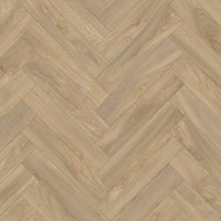 Swede Bay - Sepia Herringbone Vinyl Flooring