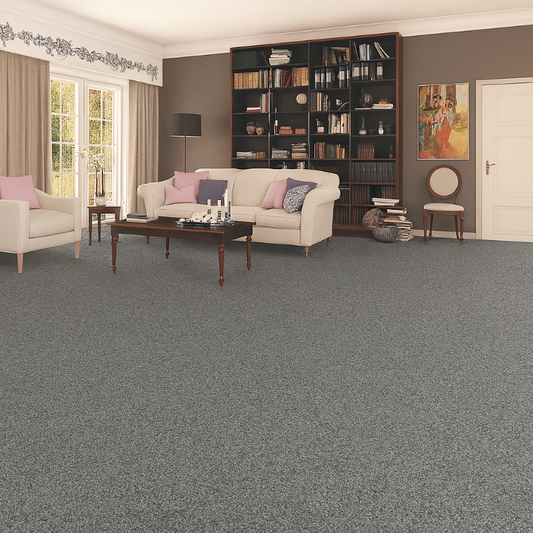 Velo Twist Metallic Grey Carpet