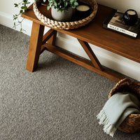 Willow Deluxe Grey Saxony Thick Carpet