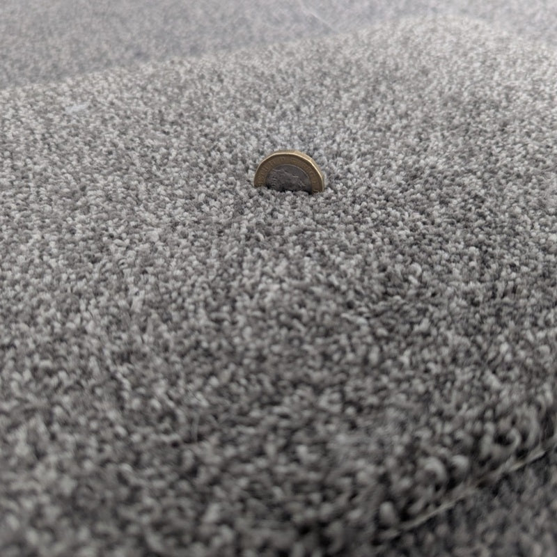Willow Deluxe Grey Saxony Thick Carpet