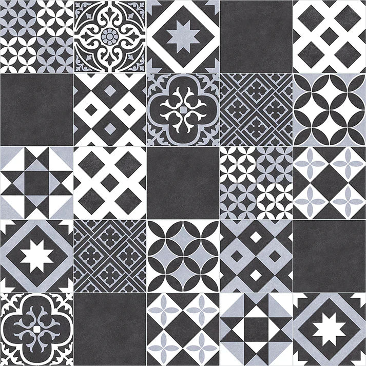 amadora geometric tile effect vinyl