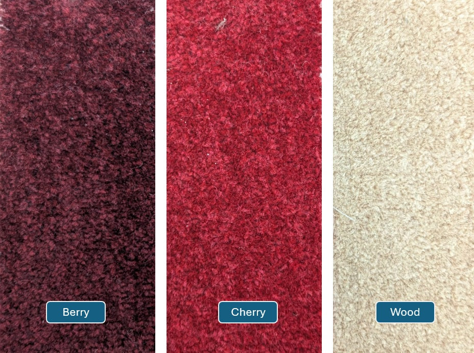 cherry red liberty twist carpet