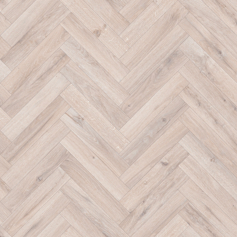 Perla Ash Herringbone Vinyl Flooring