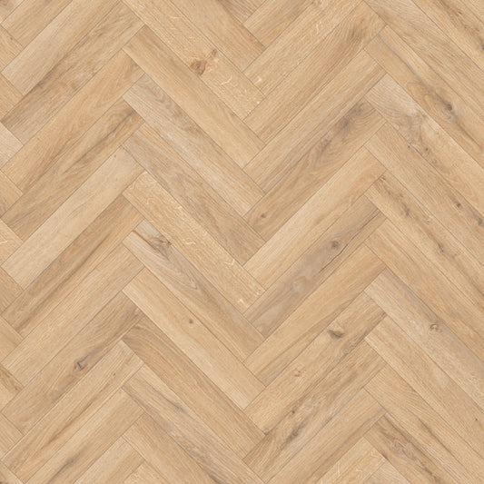 Perla Beech Herringbone Vinyl Flooring