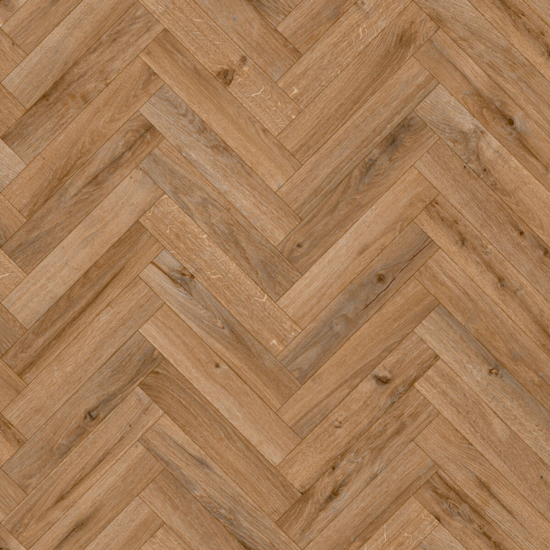 Perla Oak Herringbone Vinyl Flooring