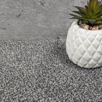 SCS Supreme Saxony Silver Grey Thick Carpet