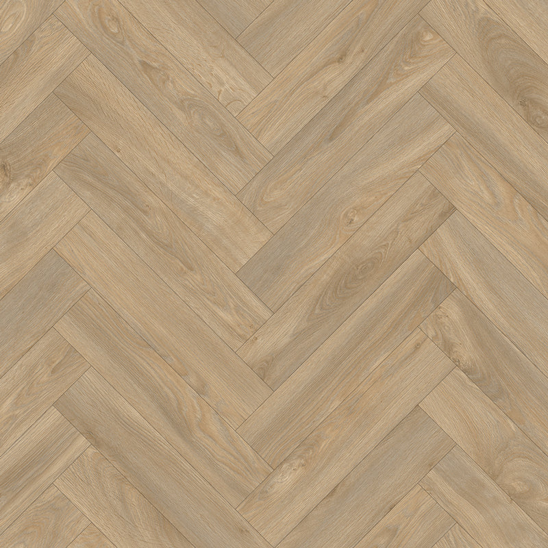 Swede Bay - Sepia Herringbone Vinyl Flooring